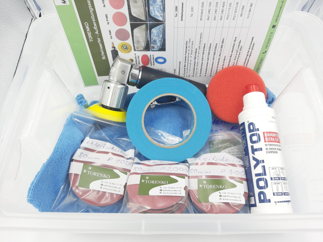 Preview: Torenko Scheinwerfer - Aufbereitungsset